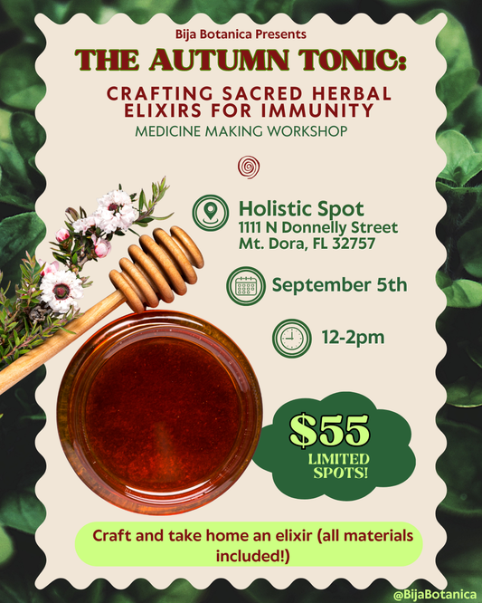 Workshop: The Autumn Tonic - Crafting Sacred Herbal Elixirs for Immunity
